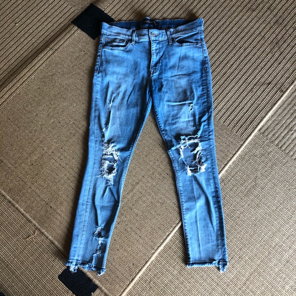 Express ripped jeans